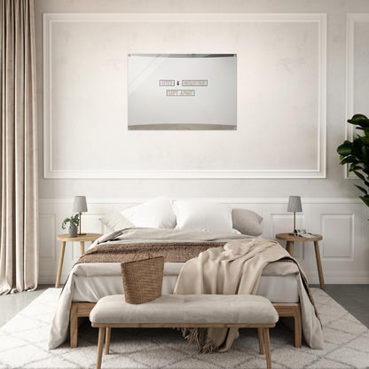 Niter  Brimstone Kept Apart - 1993 - Lawrence Weiner Acrylic Print - 70x100 cm / 28x40″ inches | Lawrence Weiner Wall Art | Lawrence Weiner Prints