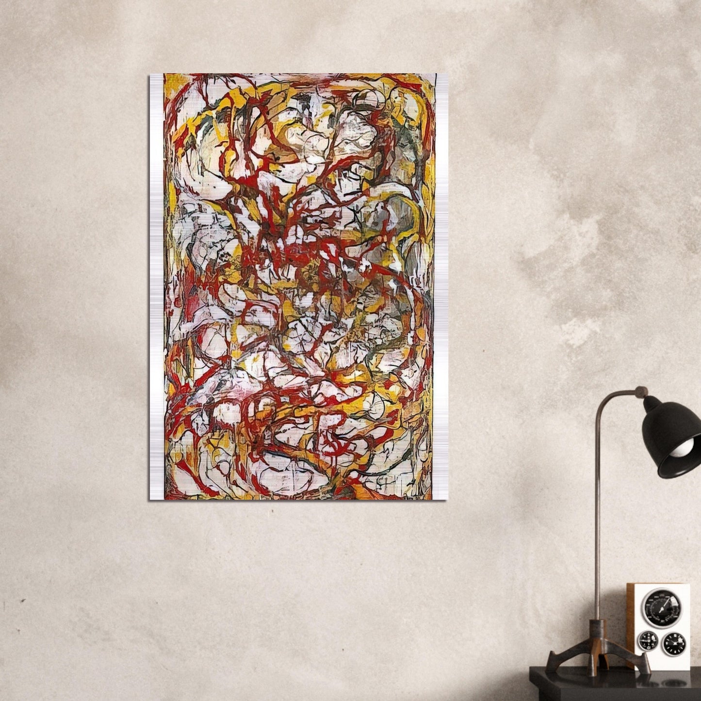 Dragons - 2004 - Brice Marden Brushed Aluminum Print - 70x100 cm / 28x40 inches | Brice Marden Aluminum Print | Brice Marden Prints