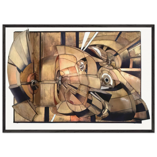 UNTITLED 1966 N1 - Lee Bontecou Framed Art Print – Black Wooden Frame - Default Title - -Framed Art Print