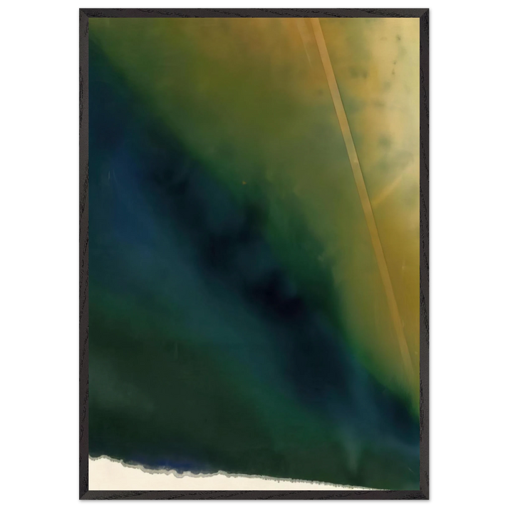 Light Fan - Sam Gilliam 70x100 cm / 28x40 inches Framed Art Print – Black Wooden Frame