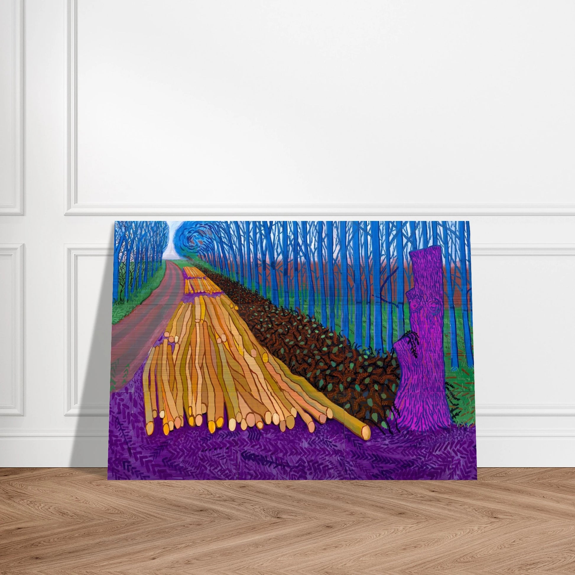 David Hockney - David Hockney Brushed Aluminum Print - 70x100 cm / 28x40 inches | David Hockney Aluminum Print | David Hockney Prints