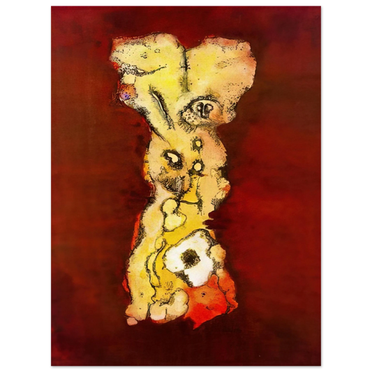 Wols - Columna de figura grotescas - Art Informel Fine Art Poster - Default Title