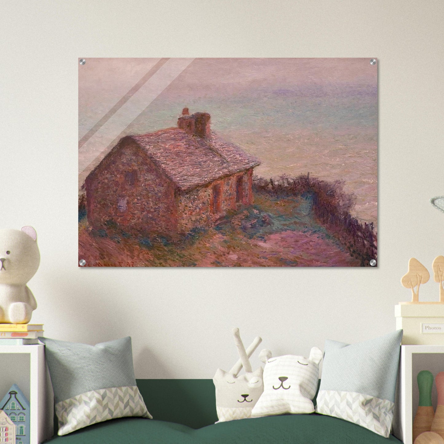 Customs House at Varengaville - claude monet Acrylic Print - 70x100 cm / 28x40″ inches