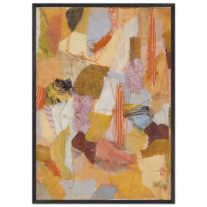 Number 650 - 1953 - Anne Ryan 70x100 cm / 28x40 inches Framed Art Print – Black Wooden Frame