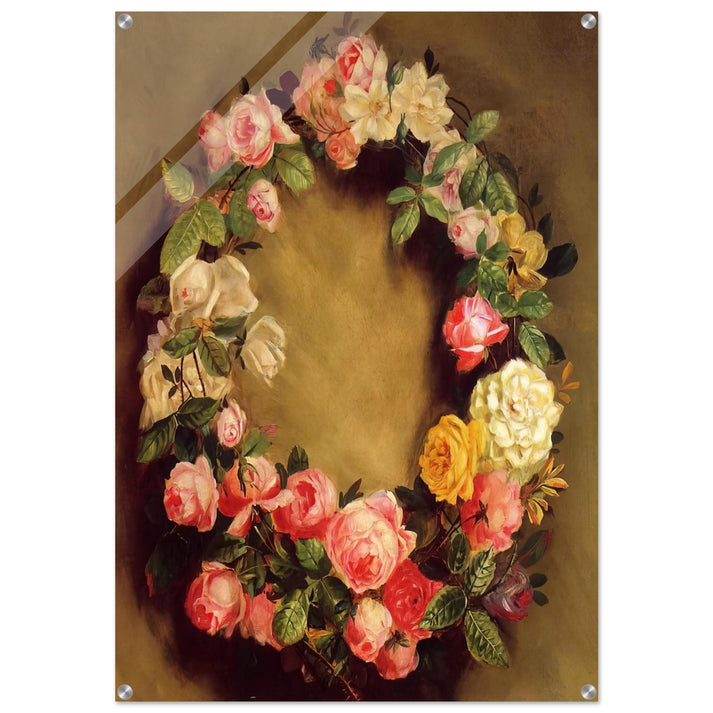 Crown of Roses - Pierre-Auguste Renoir Acrylic Print - 70x100 cm / 28x40″ inches | Pierre-Auguste Renoir Wall Art | Pierre-Auguste Renoir Prints