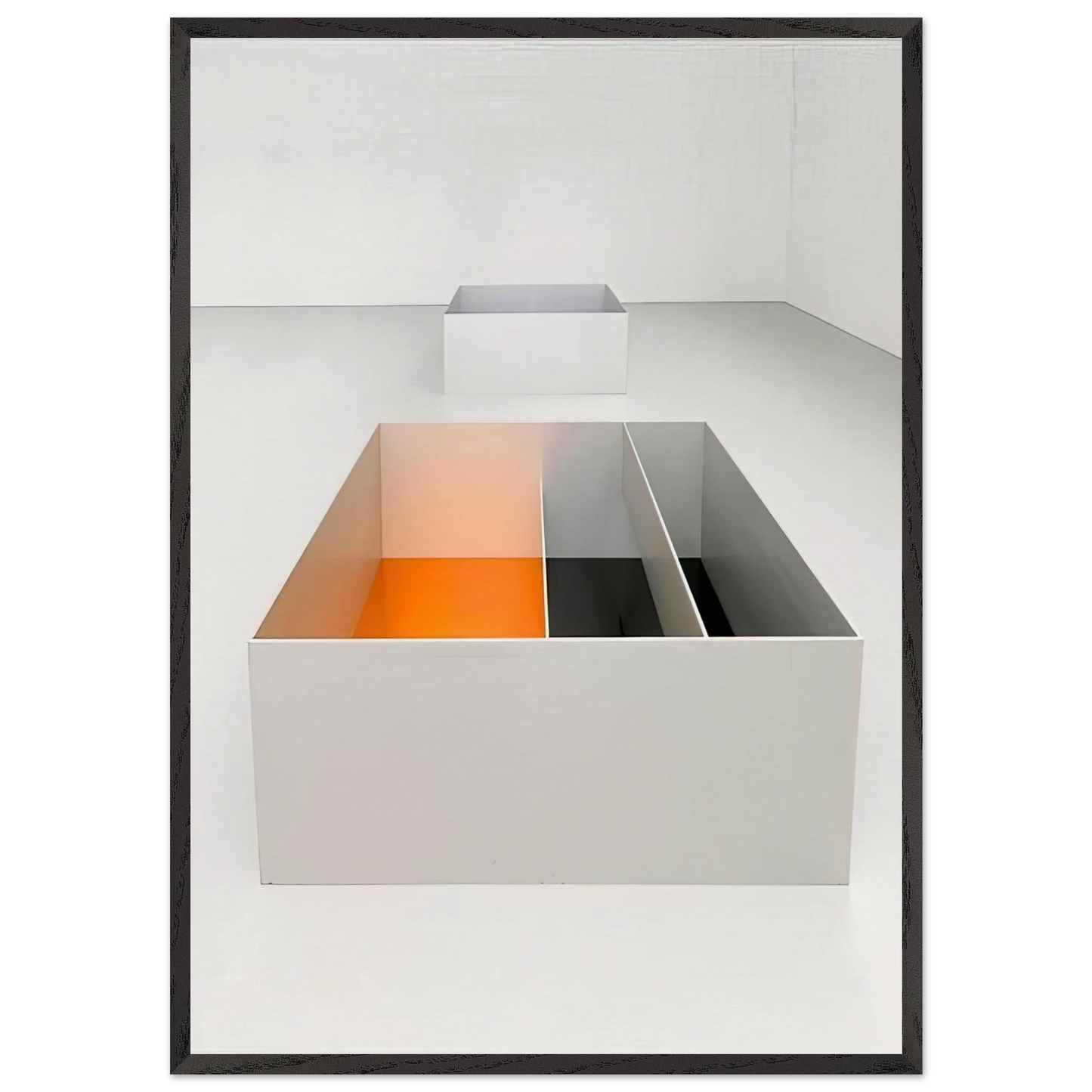 Untitled 89-3 Menziken - 1989 - Donald Judd Framed Art Print – Black Wooden Frame - Default Title - -Framed Art Print