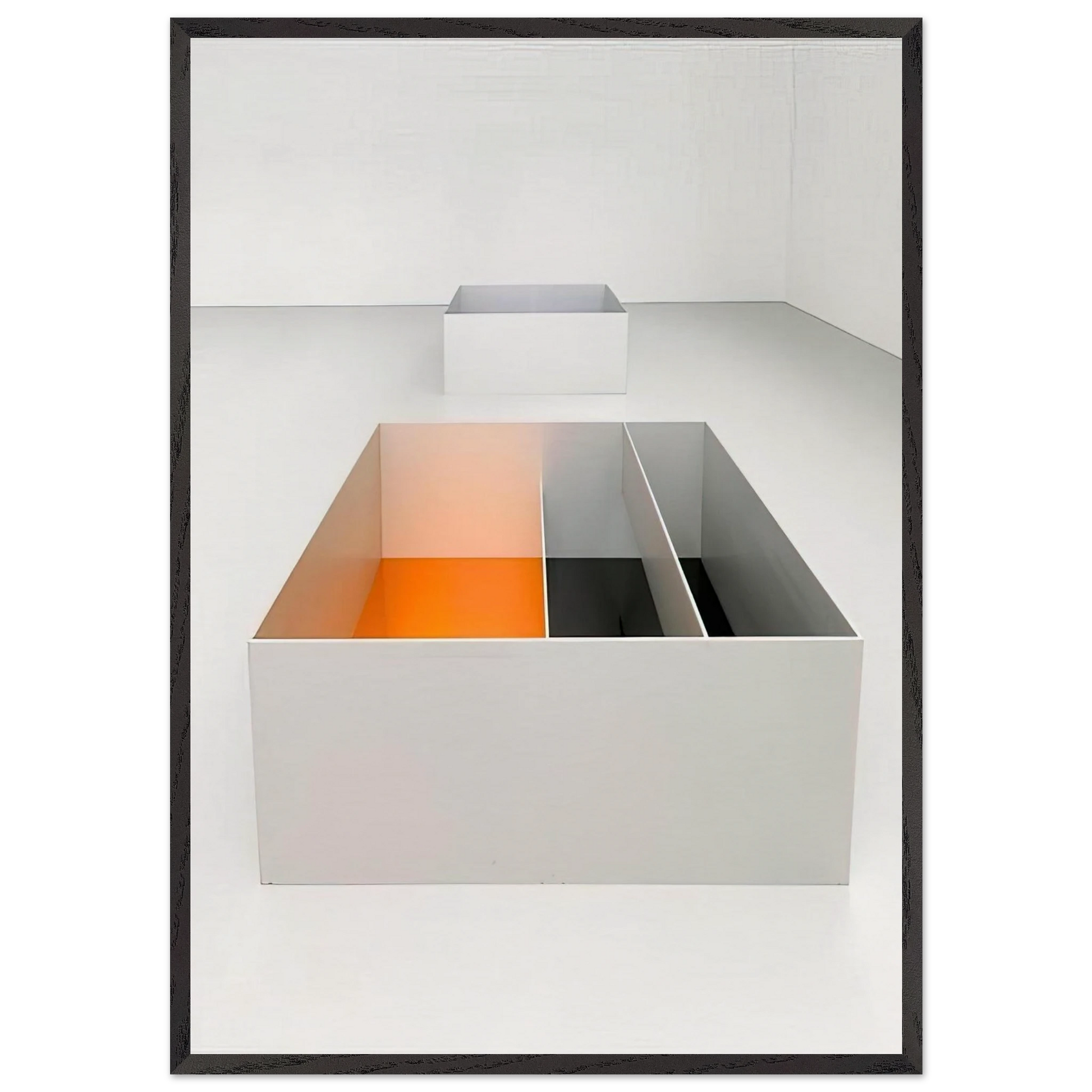 Untitled 89-3 Menziken - 1989 - Donald Judd Framed Art Print – Black Wooden Frame - Default Title - -Framed Art Print