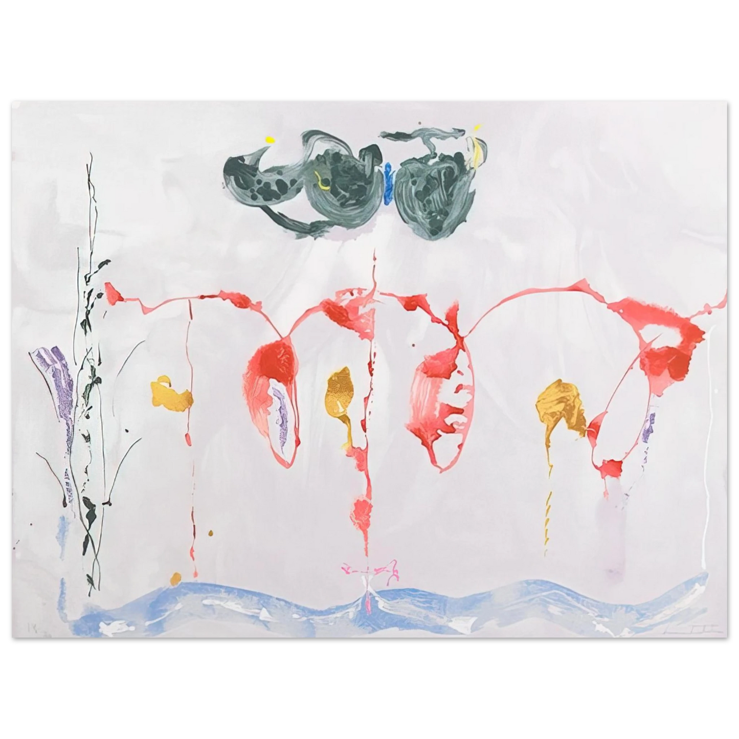 Helen Frankenthaler - Aerie - 2009 Wall art - 50x70 cm / 20x28 inches - Fine Art Poster - -
