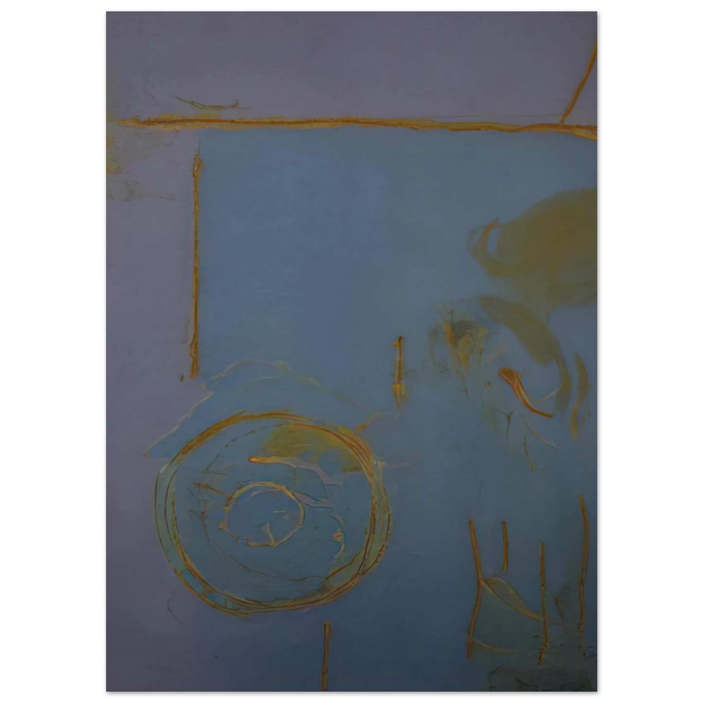 Helen Frankenthaler - Guadalupe - 1989 Wall art - 15x20 cm / 6x8 Inches - Premium Wooden Framed Poster With Fine Art Paper - White frame