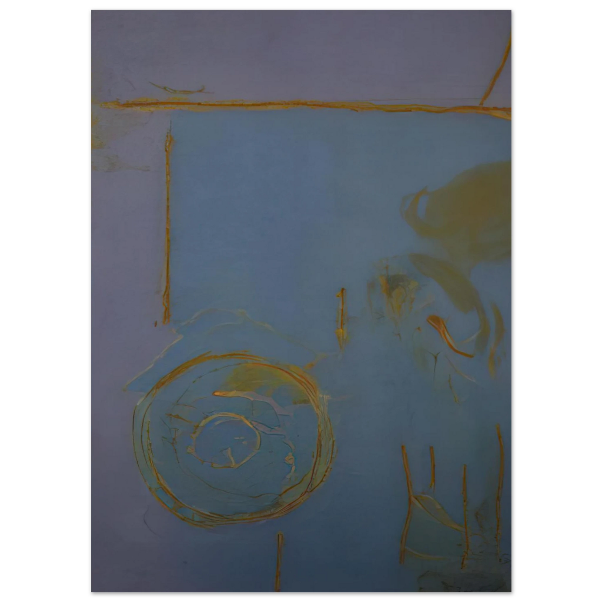 Helen Frankenthaler - Guadalupe - 1989 Wall art - 15x20 cm / 6x8 Inches - Premium Wooden Framed Poster With Fine Art Paper - White frame