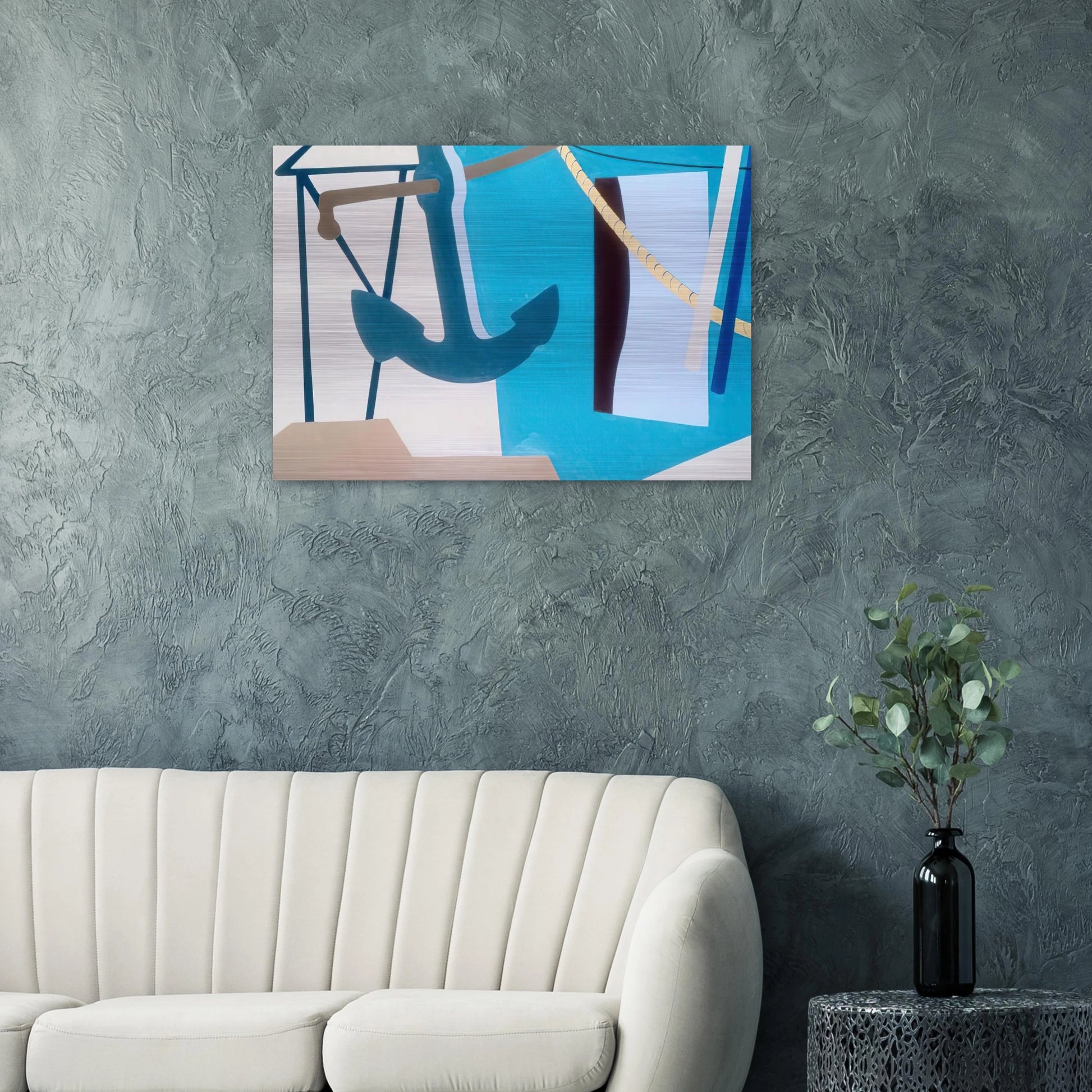 Nassau #5 - 1967 - Ralston Crawford Brushed Aluminum Print - 70x100 cm / 28x40 inches | Ralston Crawford Aluminum Print | Ralston Crawford Prints