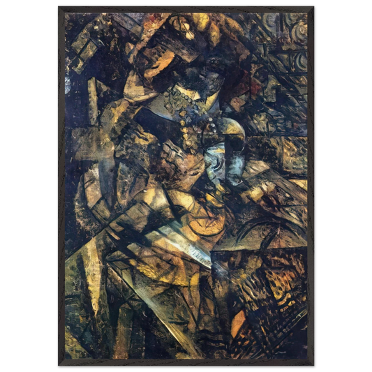 QUIRINAL STABLES - Carlo Carra Framed Art Print – Black Wooden Frame - Default Title - -Framed Art Print