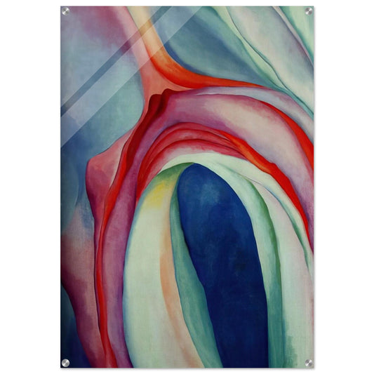 Music Pink and Blue II - Georgia O'Keeffe Acrylic Print - 70x100 cm / 28x40″ inches