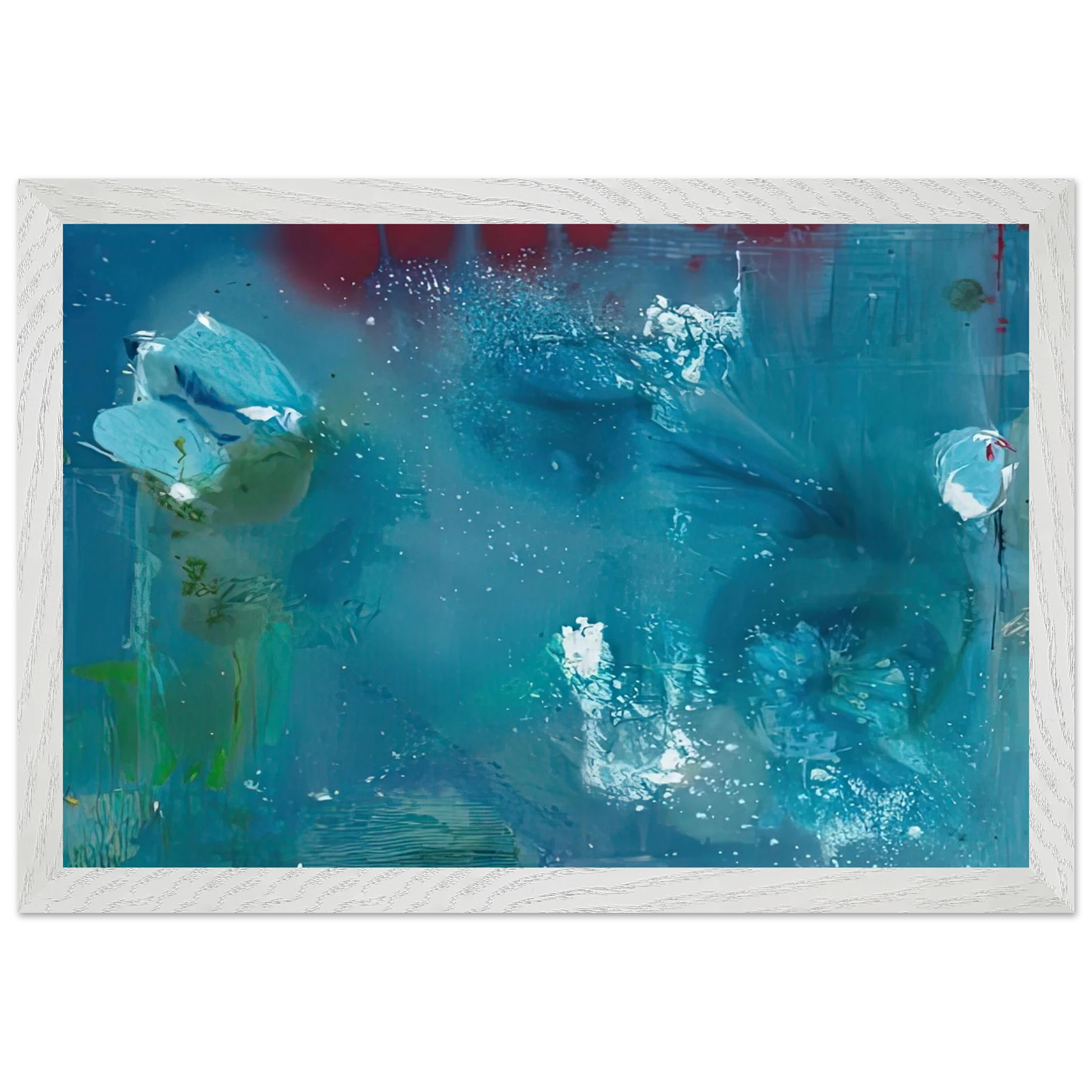 Helen Frankenthaler - Stella Polaris, 1990- Wall Art - 21x29.7 cm / 8x12" - Premium Wooden Framed Poster With Fine Art Paper - Black frame