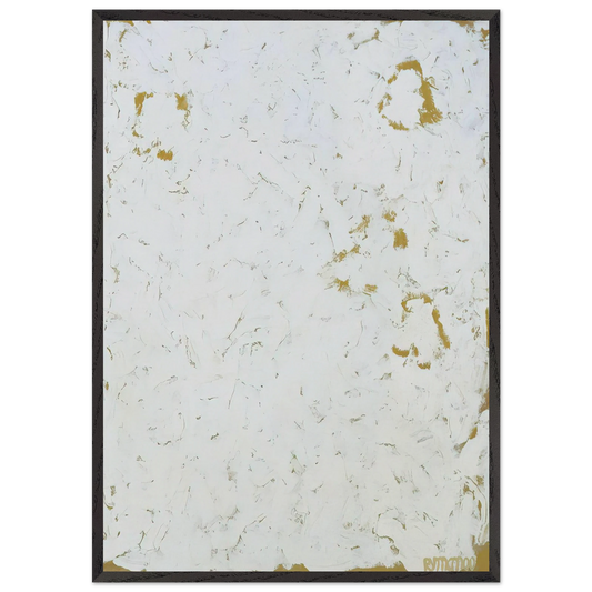 Wing - Minimalism - Robert Ryman Framed Art Print – Black Wooden Frame - Default Title - -Framed Art Print