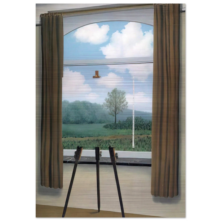 THE HUMAN CONDITION 1933 - Rene Magritte Brushed Aluminum Print - 70x100 cm / 28x40 inches | Rene Magritte Aluminum Print | Rene Magritte Prints