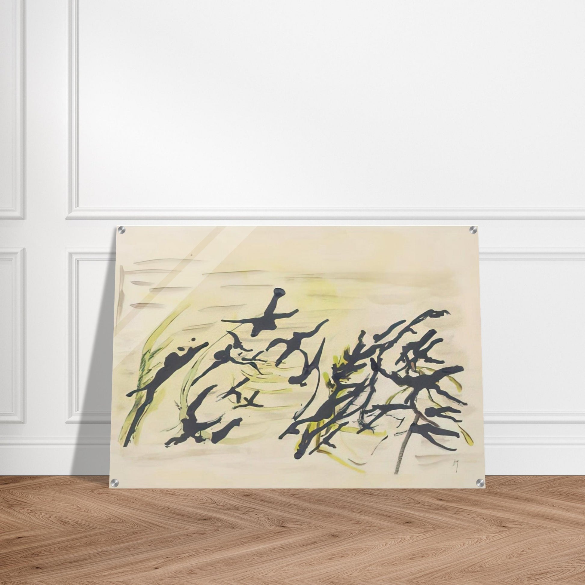 COMPOSITION 1 - Henri Michaux Acrylic Print - 70x100 cm / 28x40″ inches | Henri Michaux Wall Art | Henri Michaux Prints