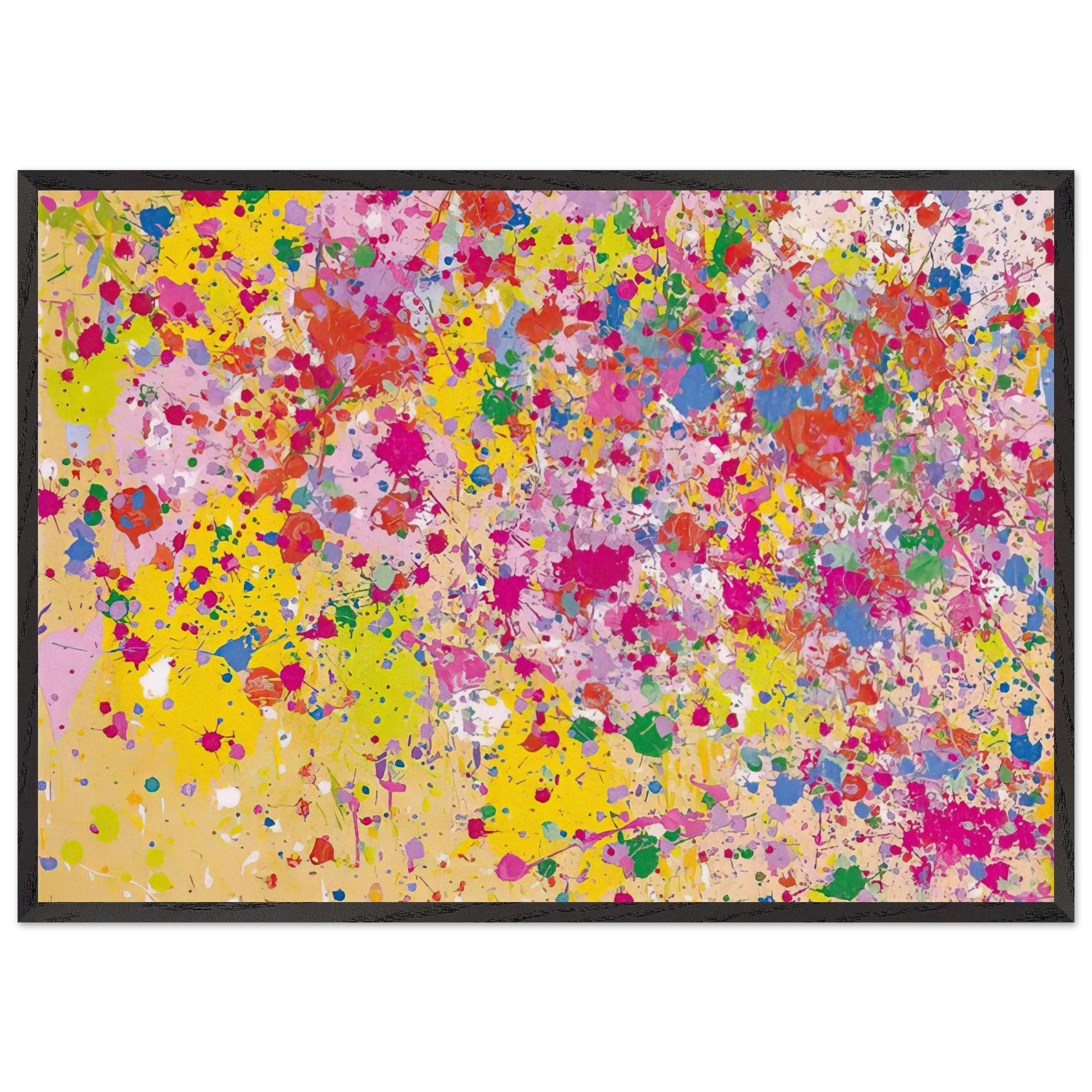 Sweet Milky Way - 1969 - Walasse Ting Framed Art Print – Black Wooden Frame - Default Title - -Framed Art Print