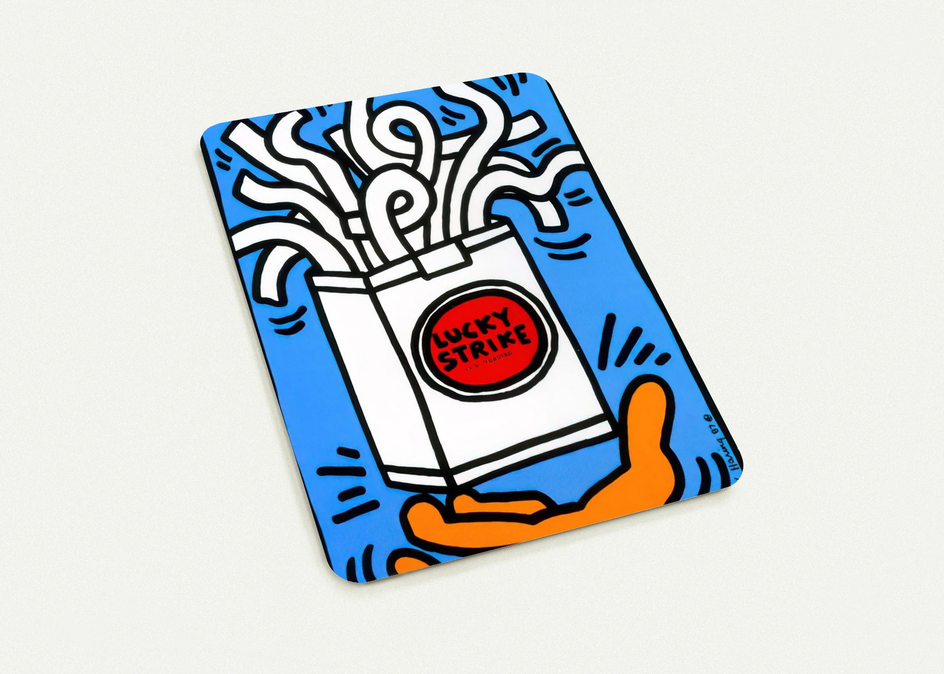 LUCKY STRIKE 1987 By Keith Haring Pack of 10 Post Cards | Keith Haring Post Cards | A6 (10.5 x 14.8 cm) - 4.1 x 5.8 inches