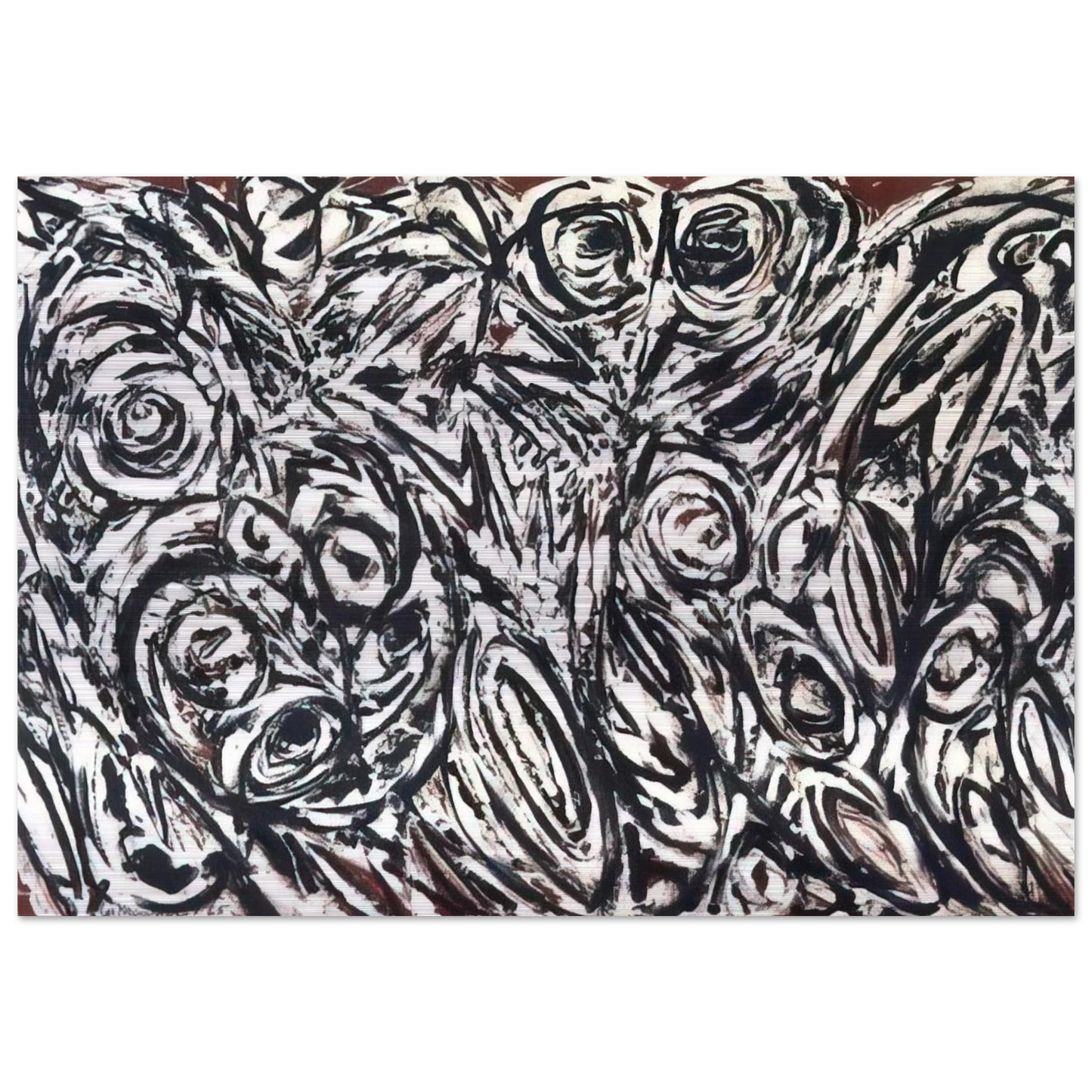 Night Creatures - Lee Krasner Brushed Aluminum Print - 70x100 cm / 28x40 inches | Lee Krasner Aluminum Print | Lee Krasner Prints