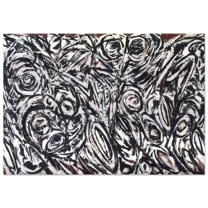 Night Creatures - Lee Krasner Brushed Aluminum Print - 70x100 cm / 28x40 inches | Lee Krasner Aluminum Print | Lee Krasner Prints