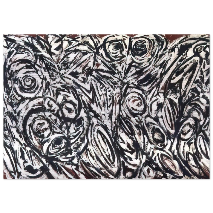 Night Creatures - Lee Krasner Brushed Aluminum Print - 70x100 cm / 28x40 inches | Lee Krasner Aluminum Print | Lee Krasner Prints
