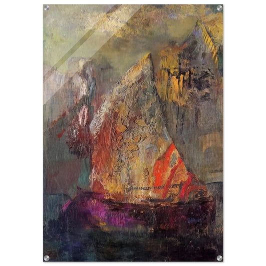 A BOAT 1 - Odilon Redon Acrylic Print - 70x100 cm / 28x40″ inches