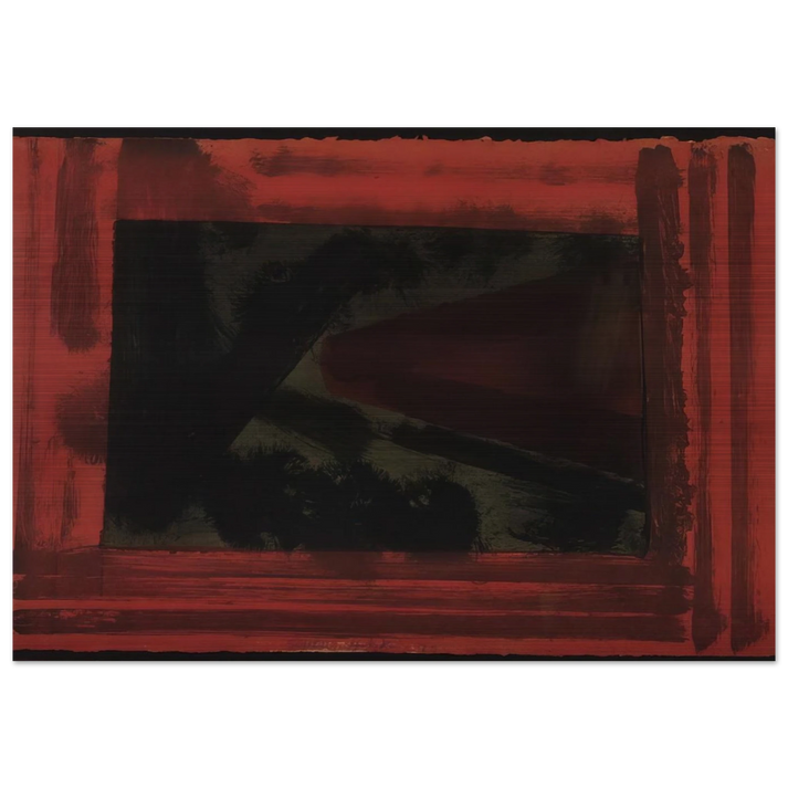 Here We are in Croydon - 1979 - Howard Hodgkin Brushed Aluminum Print - 70x100 cm / 28x40 inches | Howard Hodgkin Aluminum Print | Howard Hodgkin Prints
