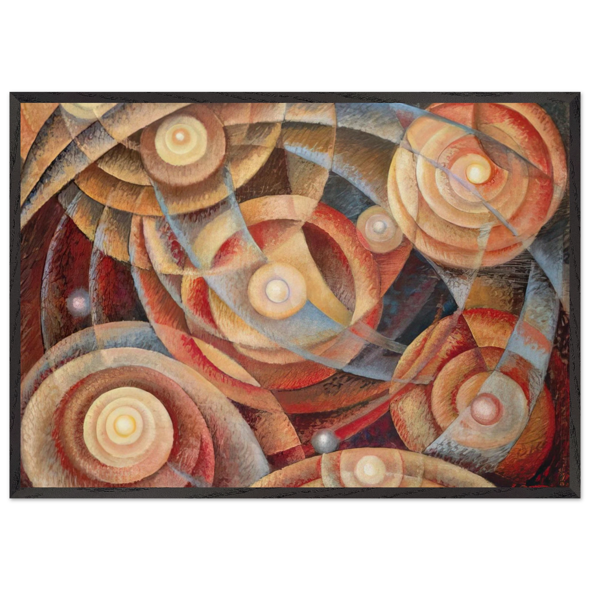 Ritmi astrali - 1916 - Gerardo Dottori Framed Art Print – Black Wooden Frame - Default Title - -Framed Art Print