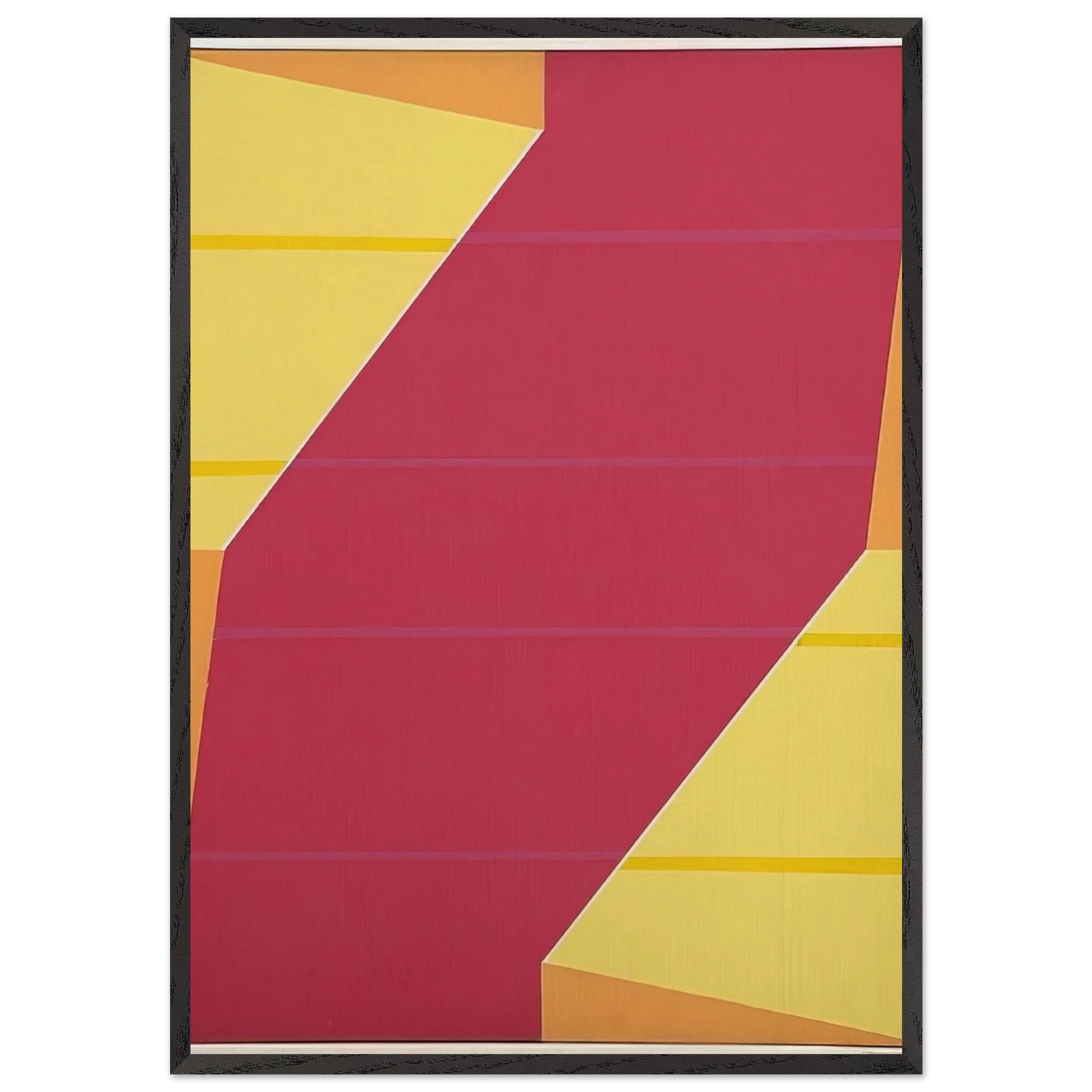 Untitled Rotation Series - 1964 - Larry Zox Framed Art Print – Black Wooden Frame - Default Title - -Framed Art Print