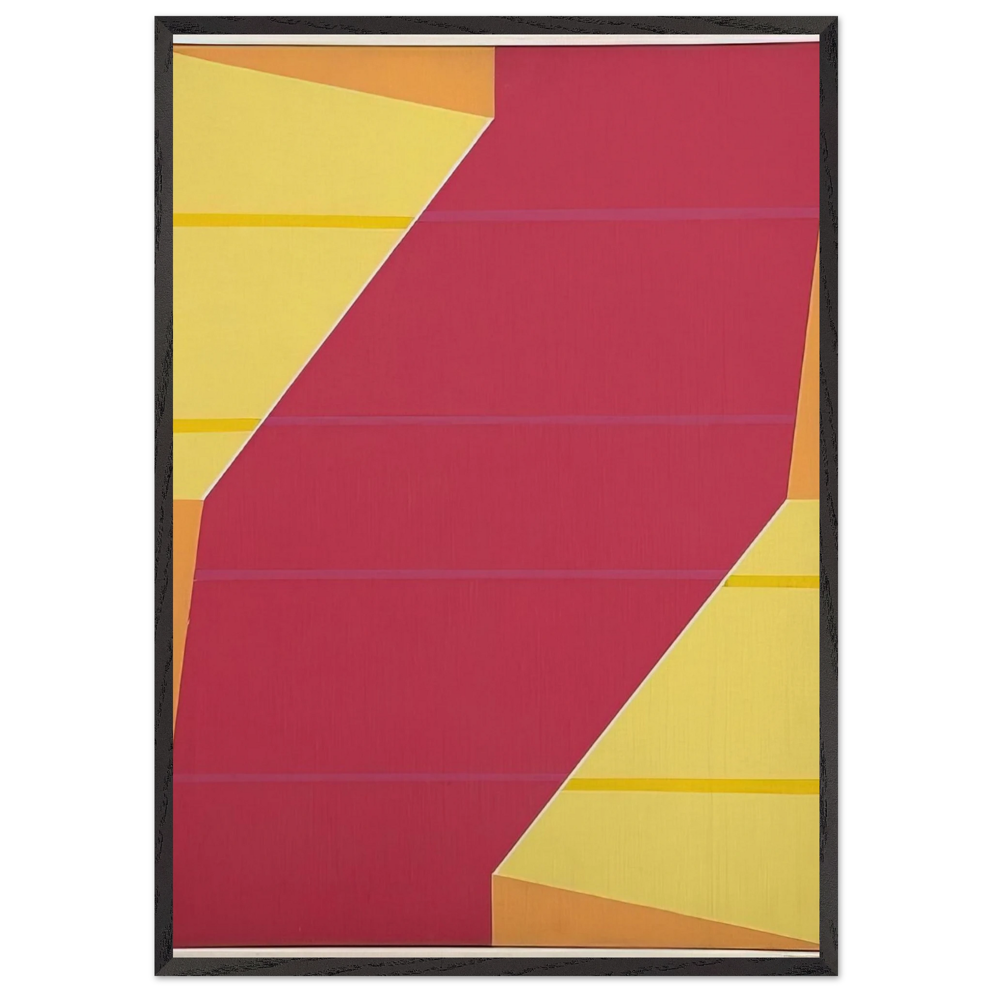 Untitled Rotation Series - 1964 - Larry Zox Framed Art Print – Black Wooden Frame - Default Title - -Framed Art Print