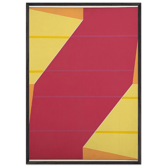 Untitled Rotation Series - 1964 - Larry Zox Framed Art Print – Black Wooden Frame - Default Title - -Framed Art Print