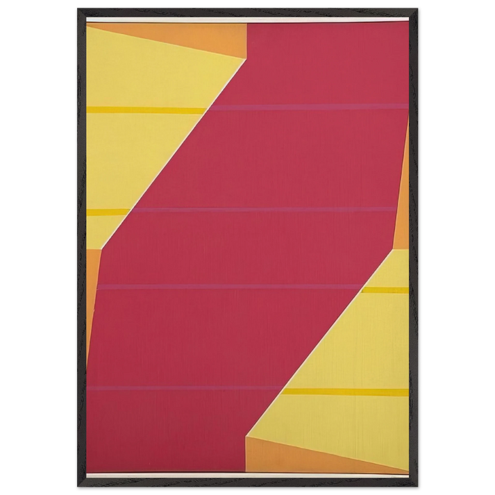 Untitled Rotation Series - 1964 - Larry Zox 70x100 cm / 28x40 inches Framed Art Print – Black Wooden Frame