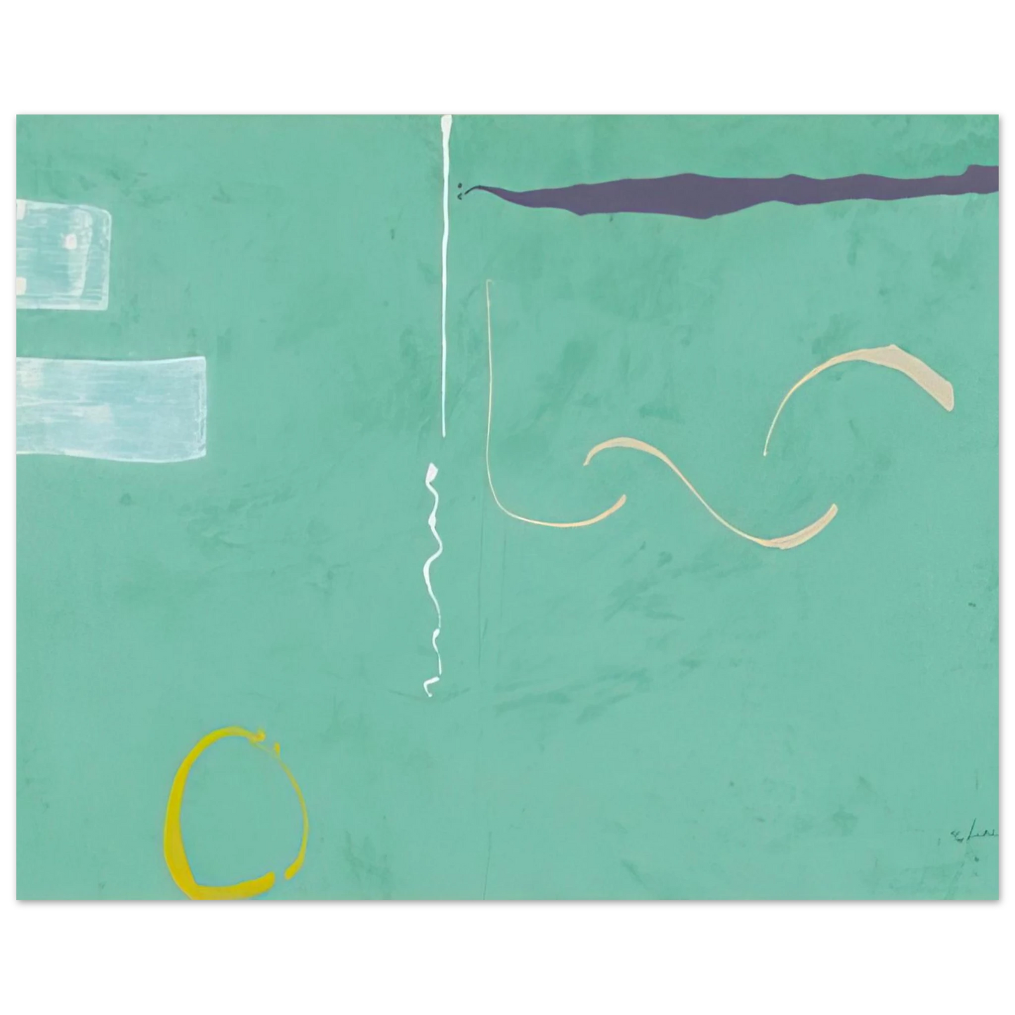 Helen Frankenthaler - Tahiti - 1989 Wall art - 15x20 cm / 6x8 inches - Fine Art Poster - -