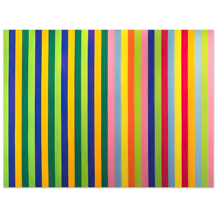 Gene Davis - Solar Skin - 1964  75x100 cm / 30x40inches Fine Art Poster