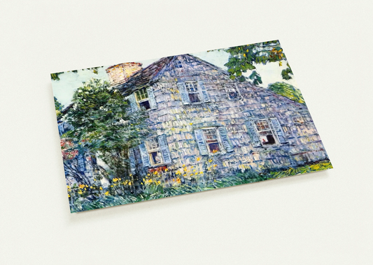 Old House, East Hampton By Childe Hassam Pack of 10 Post Cards | Childe Hassam Post Cards | A6 (10.5 x 14.8 cm) - 4.1 x 5.8 inches