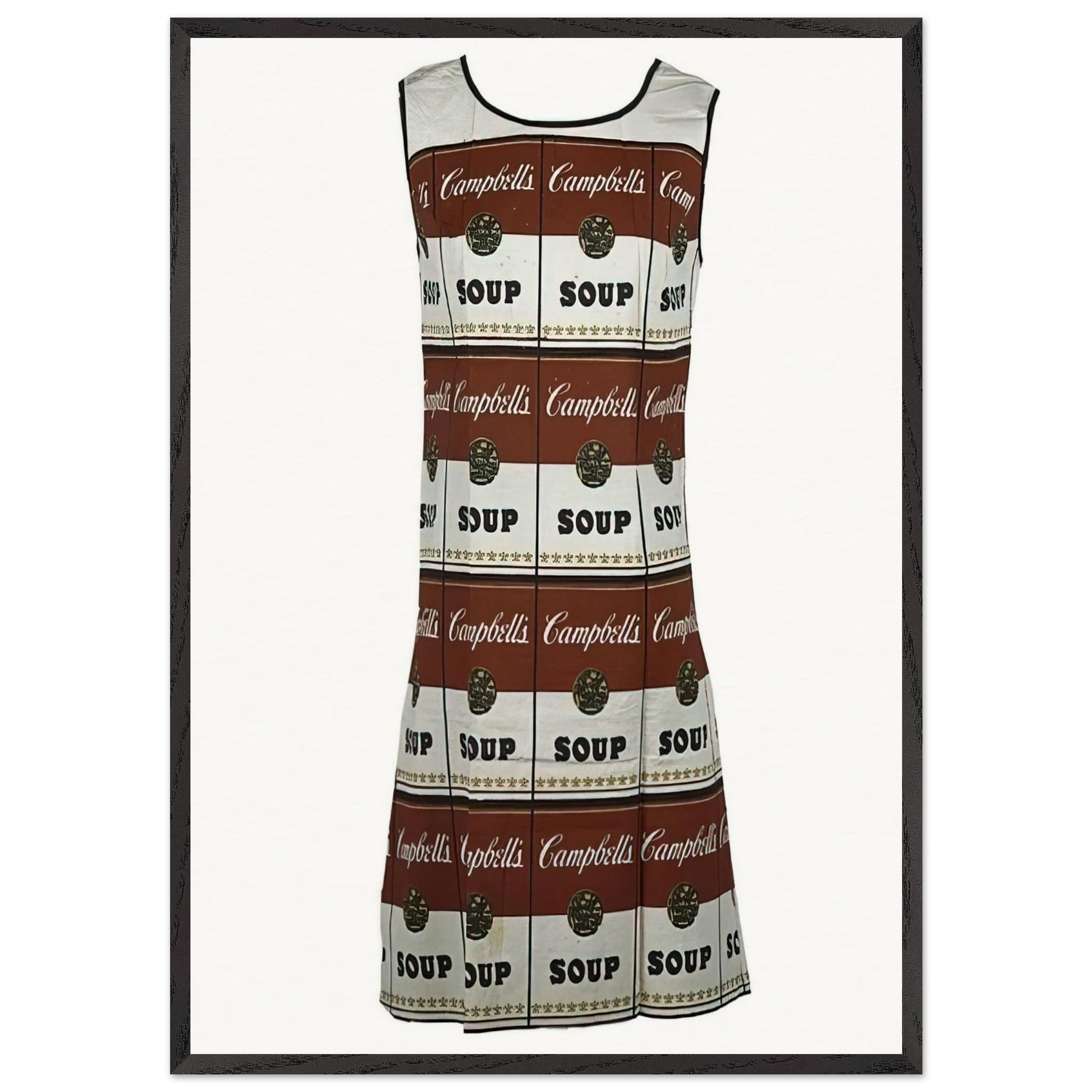 The Souper Dress - Andy Warhol Framed Art Print – Black Wooden Frame - Default Title - -Framed Art Print