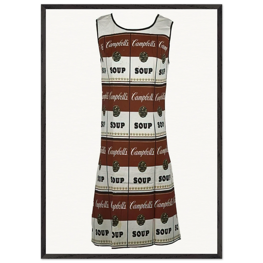 The Souper Dress - Andy Warhol Framed Art Print – Black Wooden Frame - Default Title - -Framed Art Print