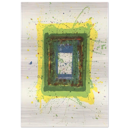 Untitled  SF 354  - Sam Francis Brushed Aluminum Print - 70x100 cm / 28x40 inches | Sam Francis Aluminum Print | Sam Francis Prints