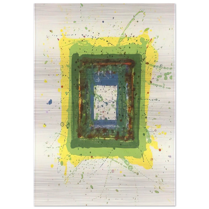 Untitled  SF 354  - Sam Francis Brushed Aluminum Print - 70x100 cm / 28x40 inches | Sam Francis Aluminum Print | Sam Francis Prints