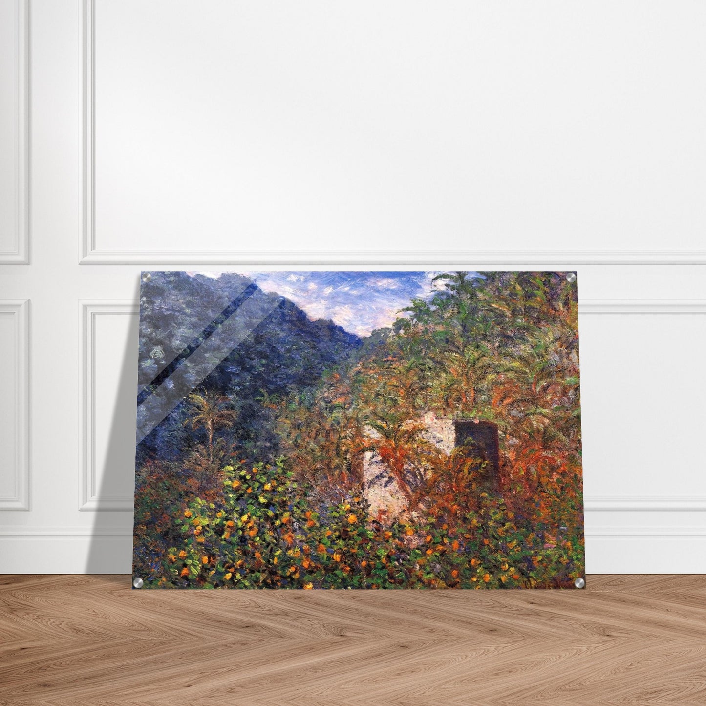 The Valley of Sasso, Blue Effect - claude monet Acrylic Print - 70x100 cm / 28x40″ inches