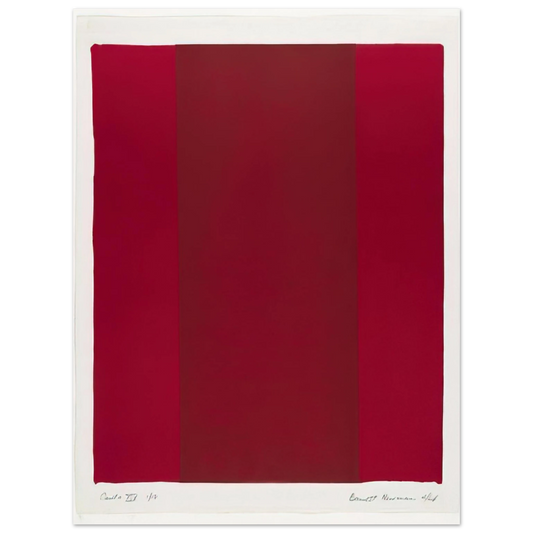 Barnett Newman - Canto XIV Fine Art Poster - Default Title