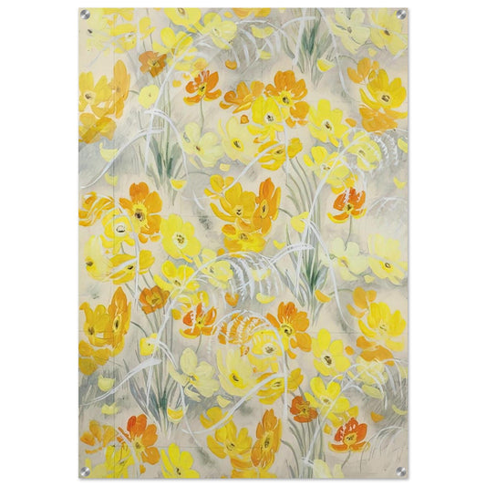 Orange and Yellow Flowers - Post-Impressionism - Le Pho Acrylic Print - 70x100 cm / 28x40″ inches | Le Pho Wall Art | Le Pho Prints