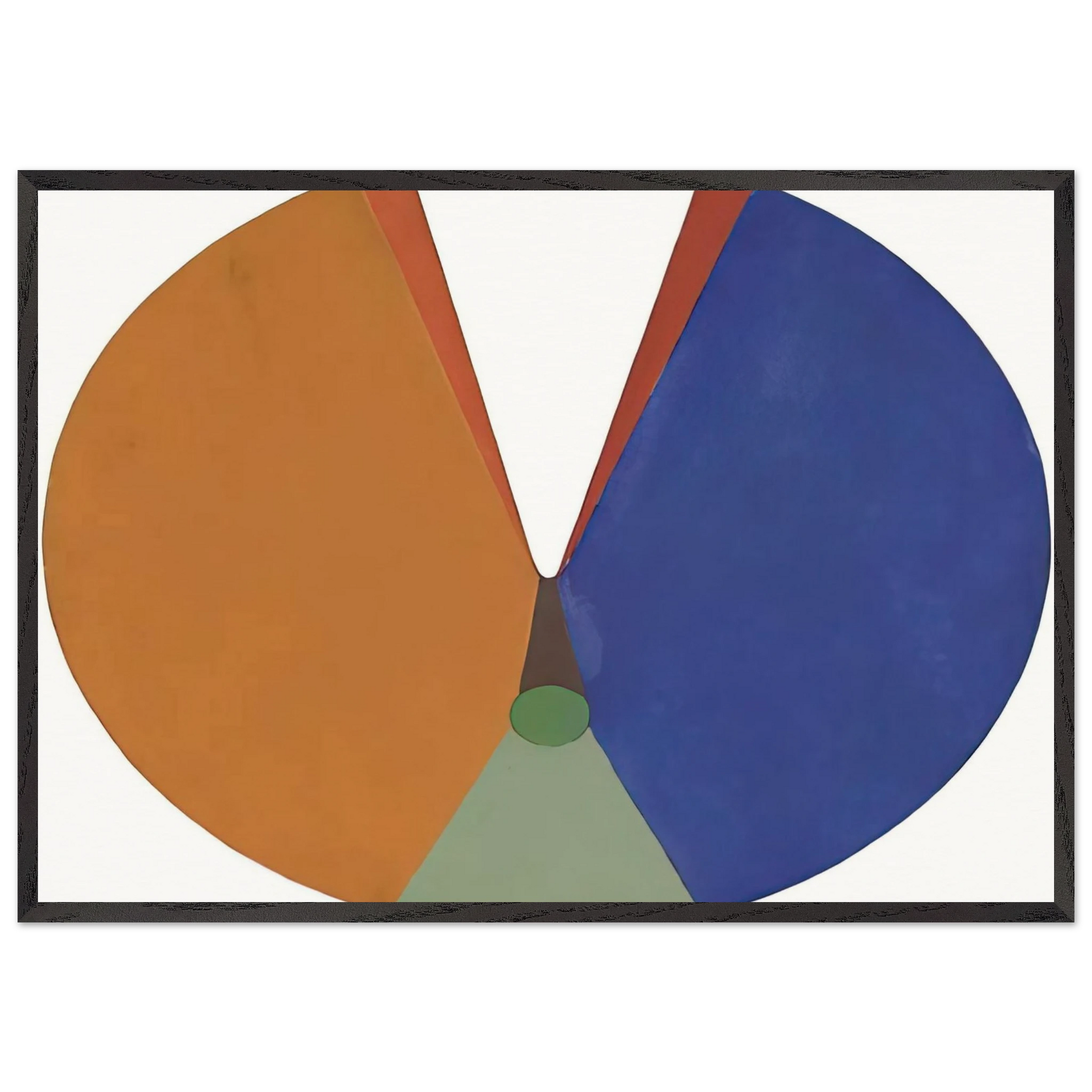 Pintura Madi - 1948 - Gyula Kosice Framed Art Print – Black Wooden Frame - Default Title - -Framed Art Print