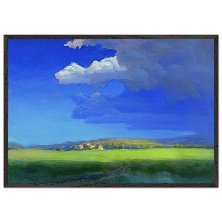 After the thunderstorm - Arkhyp Kuindzhi 70x100 cm / 28x40 inches Framed Art Print – Black Wooden Frame
