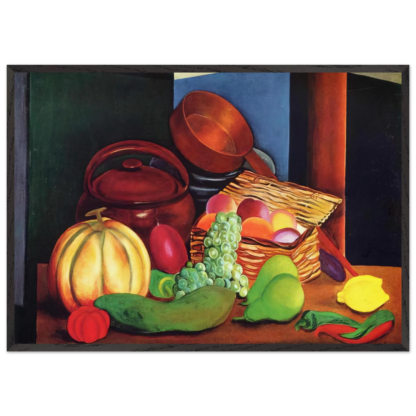 NOT IDENTIFIED 17 - Moise Kisling Framed Art Print – Black Wooden Frame - Default Title - -Framed Art Print