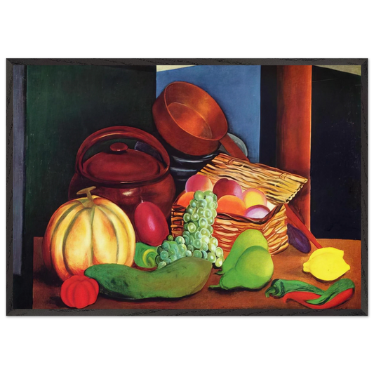 NOT IDENTIFIED 17 - Moise Kisling 70x100 cm / 28x40 inches Framed Art Print – Black Wooden Frame