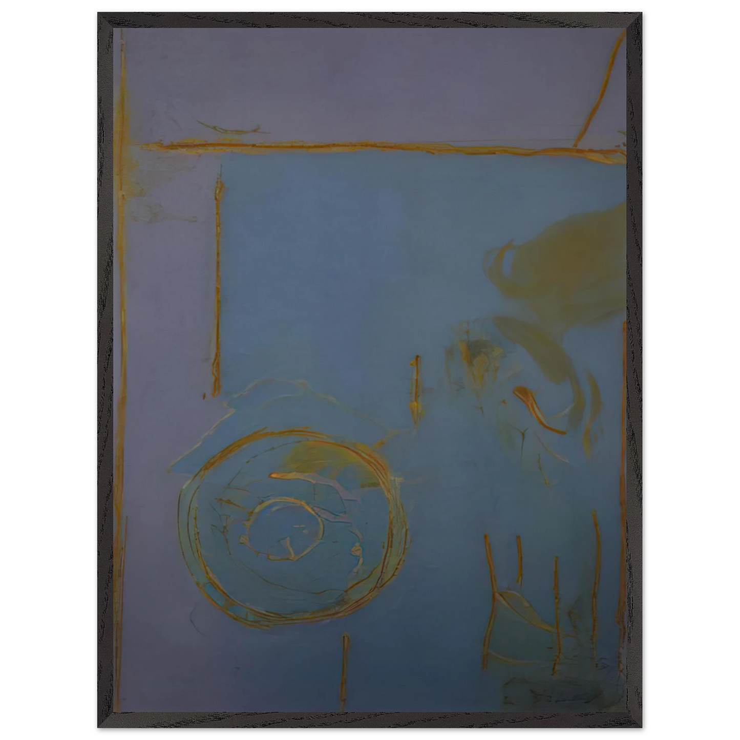Helen Frankenthaler - Guadalupe - 1989 Wall art - 40x50 cm / 16x20 Inches - Premium Wooden Framed Poster With Fine Art Paper - Black frame
