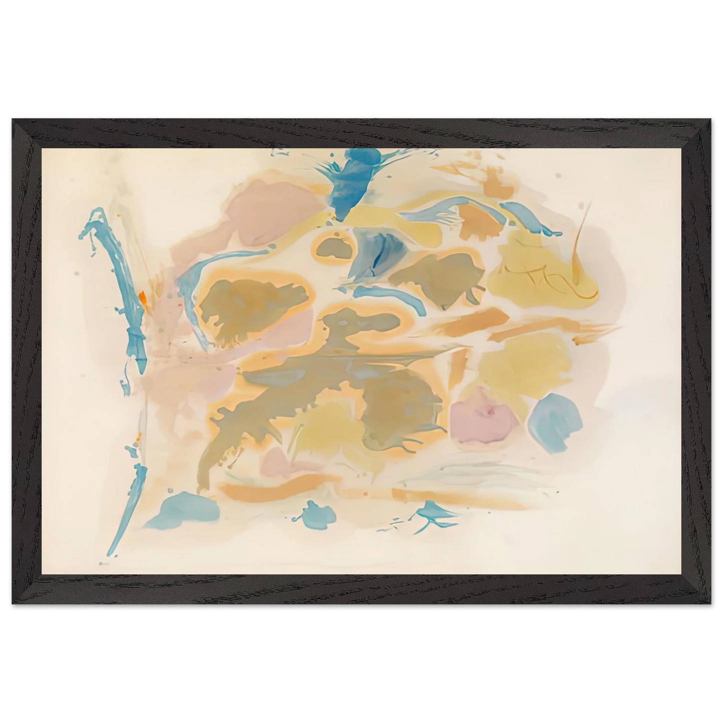Helen Frankenthaler - Shatter, 1953- Wall Art - 60x80 cm / 24x32 inches - Premium Wooden Framed Poster With Fine Art Paper - Wood frame
