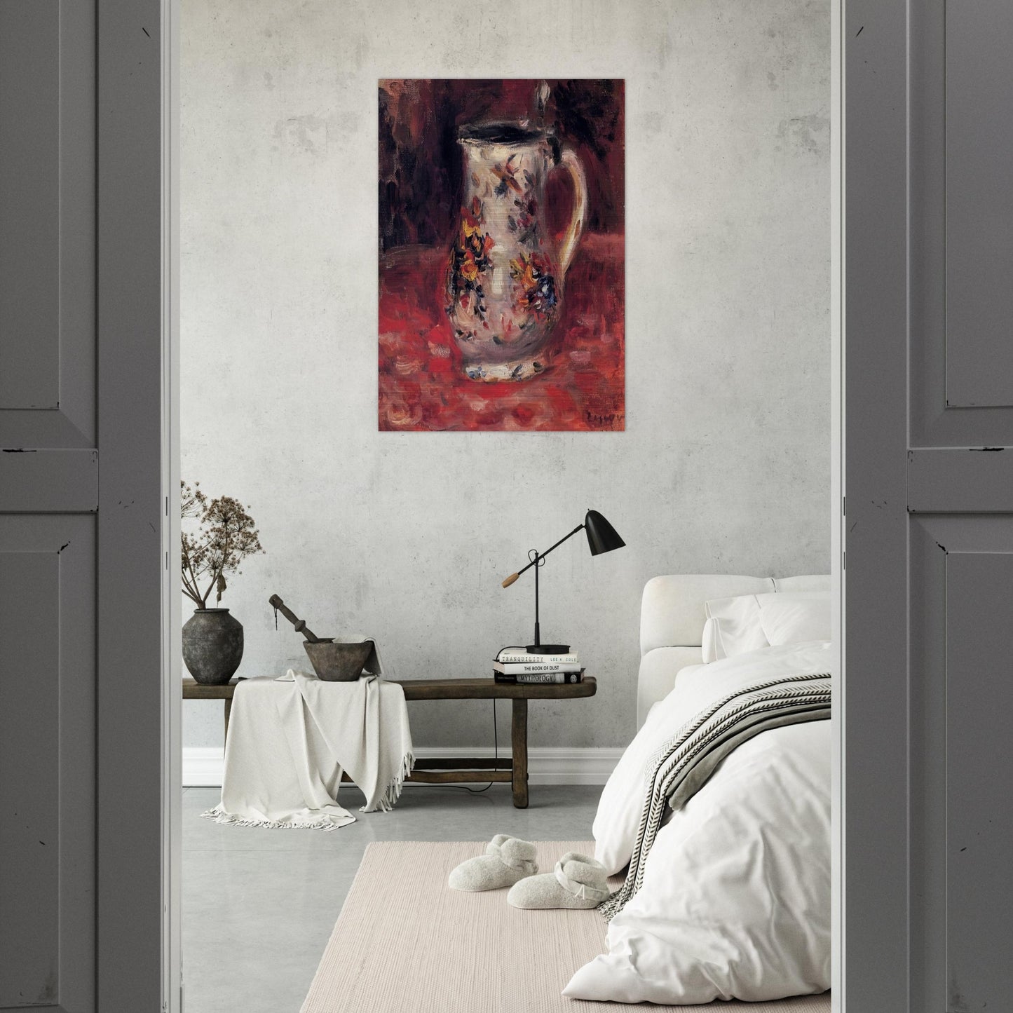 Jug - Pierre-Auguste Renoir Brushed Aluminum Print - 70x100 cm / 28x40 inches | Pierre-Auguste Renoir Aluminum Print | Pierre-Auguste Renoir Prints